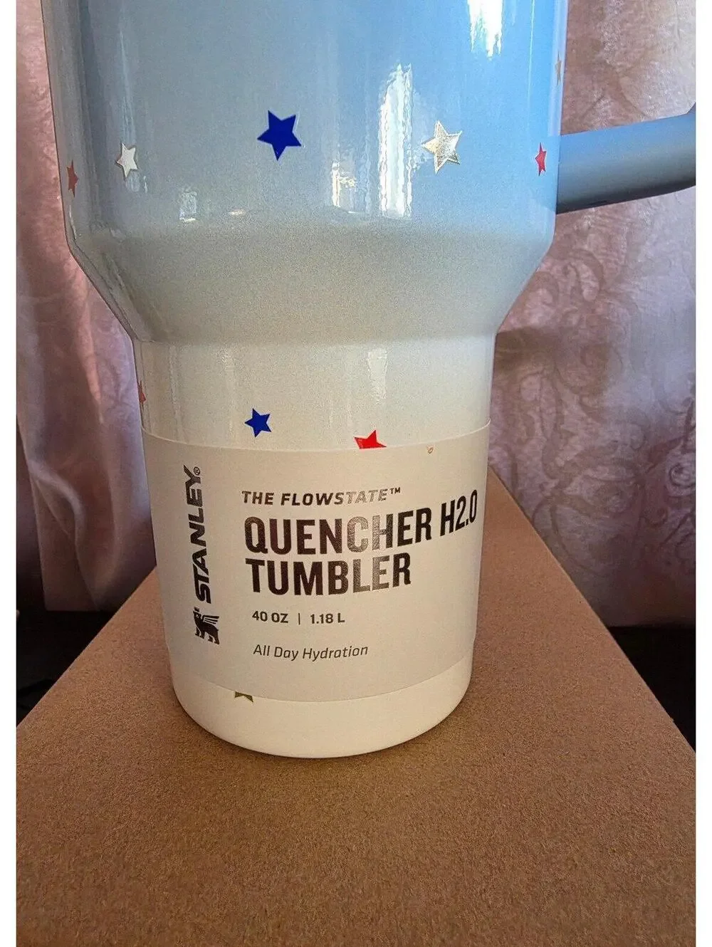 Stanley Stanless Steel H2.0 FlowState Tumbler in Ombre Starry Sparkle - BNWT/Box - Picture 2 of 9